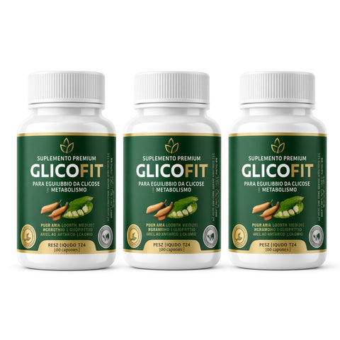 3 Frascos de GlicoFit
